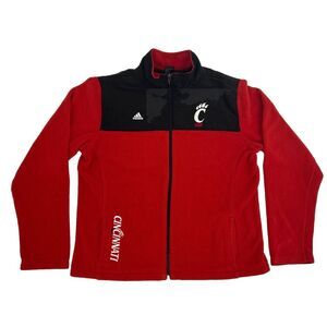 Cincinnati Bearcats Jacket Women's XL Red adidas Full‎ Zip Fleece